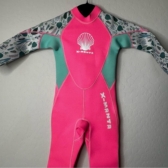 Wet Suit X-MANTA Dive and Sail Youth Girls Full Body Dive & Sail Sz M Hot Pink - Picture 2 of 4